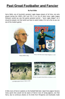 Great Past Footballer and Fancier 2019