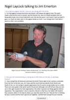 Nigel Laycock talking to Jim Emerton